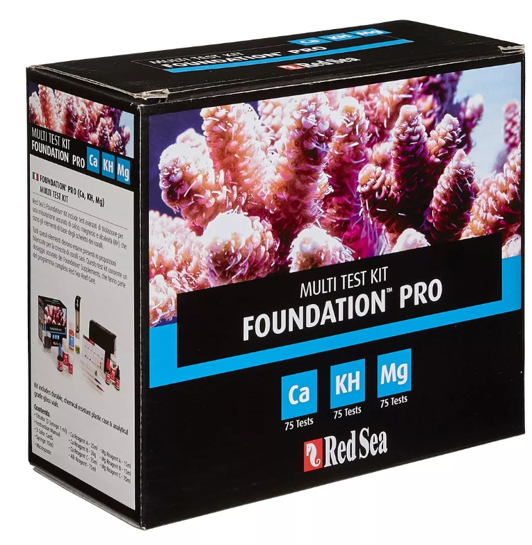RED SEA REEF FOUNDATION PRO MULTI TEST KIT (Ca,Alk,Mg)